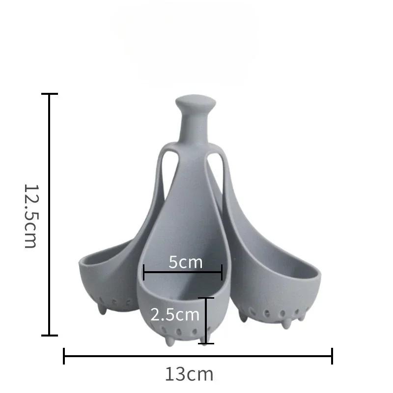 

Silicone Egg Steamer Tray with Anti-Scald Handle Boiled Egg Holder Kitchen Accessory for Steamed Eggs Egg Boiler