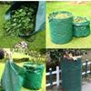 Leaf Bag Large Capacity Garden Branches Fallen Leaves Collection Dark Green PP Woven Reusable Plant Garbage Supplies Gift