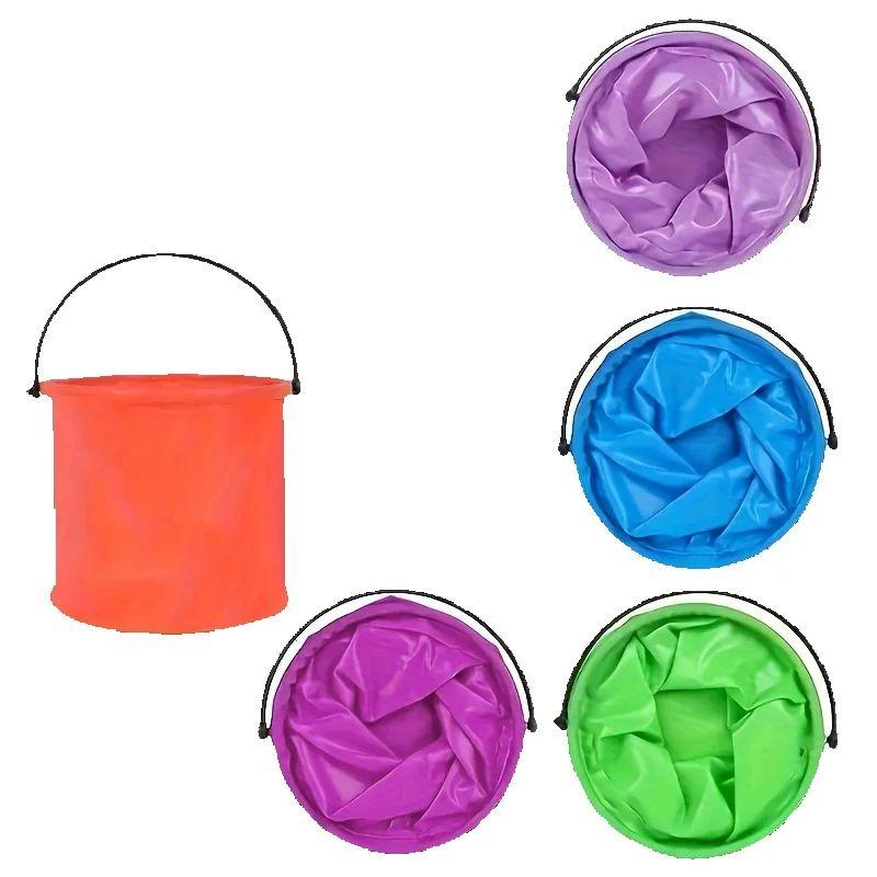 Versatile Foldable Bucket - Durable, Portable for Beach,Travel & Outdoor Adventures-Ideal for Camping, Picnics, Fishing & Hiking