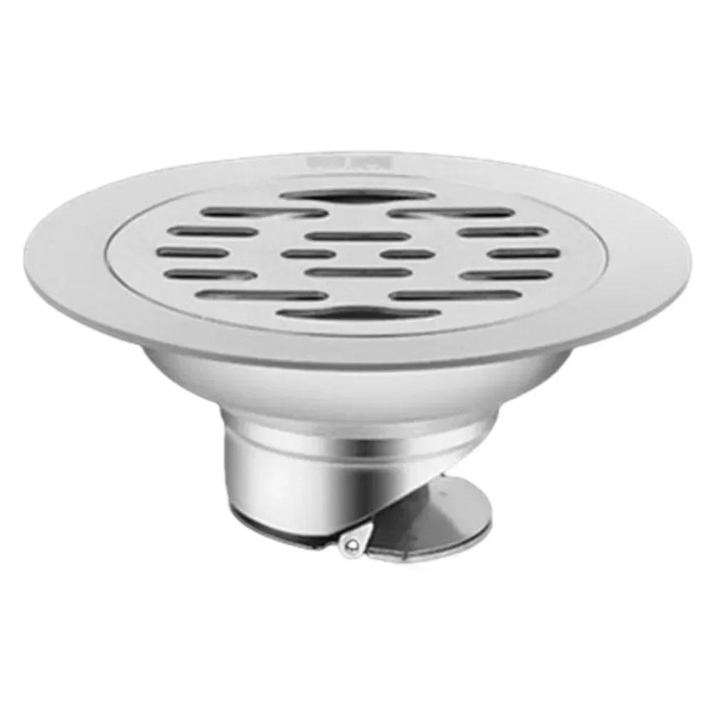 10cm Floor Drain Stainless Steel Floor Drain Deant Shower Water Filter Cover Quick-drainage Tool Bathroom Washbasin Accessories