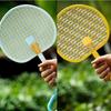 Vibrant Colors Handwoven Fan Handmade Round Hand Cranked Fan with Elastic Lanyard with Adjustable Rope Straw Hand Fan Photo Prop