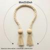 2PC Simple Fringe Beaded Curtain Strap No Punch Magnetic Multi-Purpose Home Curtain Accessories