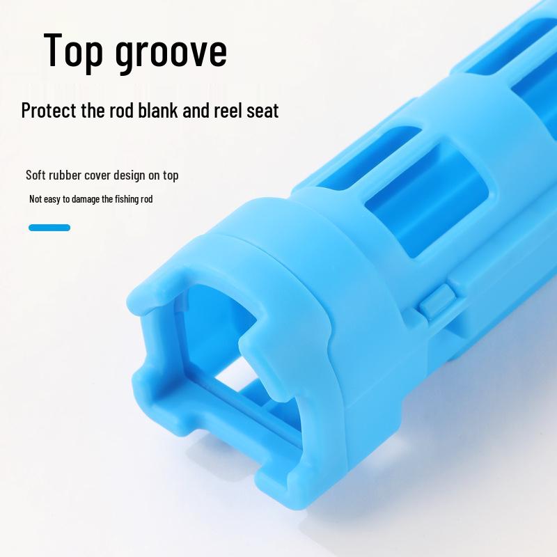 Fishing Rod Holder & Lure Storage Bucket with Stand for Raft Fishing