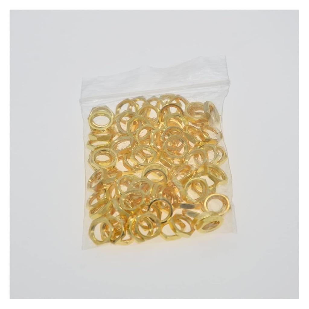 100pcs/lot SMA Screw Nuts/Spacer Washers/Spring Pads Compatible with RP-SMA/SMA Female Bulkhead Jack Wholesales (Color : SMA Screw Nuts, Size :