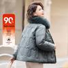Paster Women's New Chinese Style Fur Collar Down Jacket