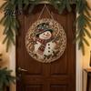 Outdoor Christmas Tree Decor Faux Pearl Art Kit, DIY Rhinestone Gem Painting Craft, Santa Festive Home Items Stocking Elk Pattern Hanging Suncatcher