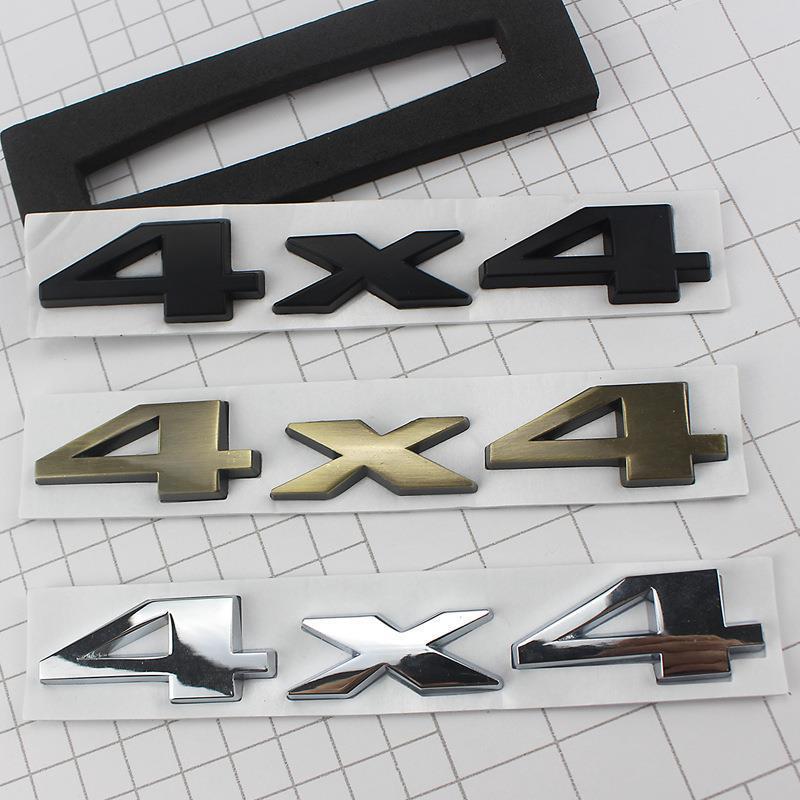Off-Road 4x4 Metal Decals for Jeep Wrangler Compass Limited Edition 4WD Vehicles