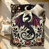 Gothic Fantasy Dragon Blanket Soft Warm And Thick Perfect For Bedroom Living Room Bed Sofa Camping Picnic Office Gift