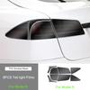 For Tesla Model X  TPU Blackened Headlight Taillight Foglight Protective Film for Model S 2024 Black Color Changing Films