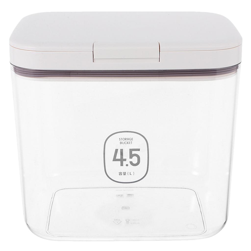 4.5L Pet Food Storage Bucket Airtight To Open Lid Extended Freshness Dry Food Storage Container for Dog Cat Travel