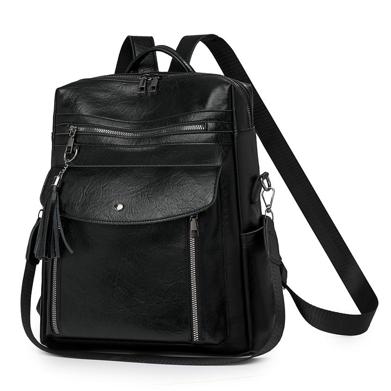 Women's Backpack Color Contrast Outdoor Travel Backpack Dual-use Shoulder Bag