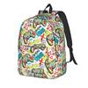 Video Game Gaming Controller Fashion Backpack with Pocket High School Hiking Travel  Daypack for Men Women College Shoulder Bag