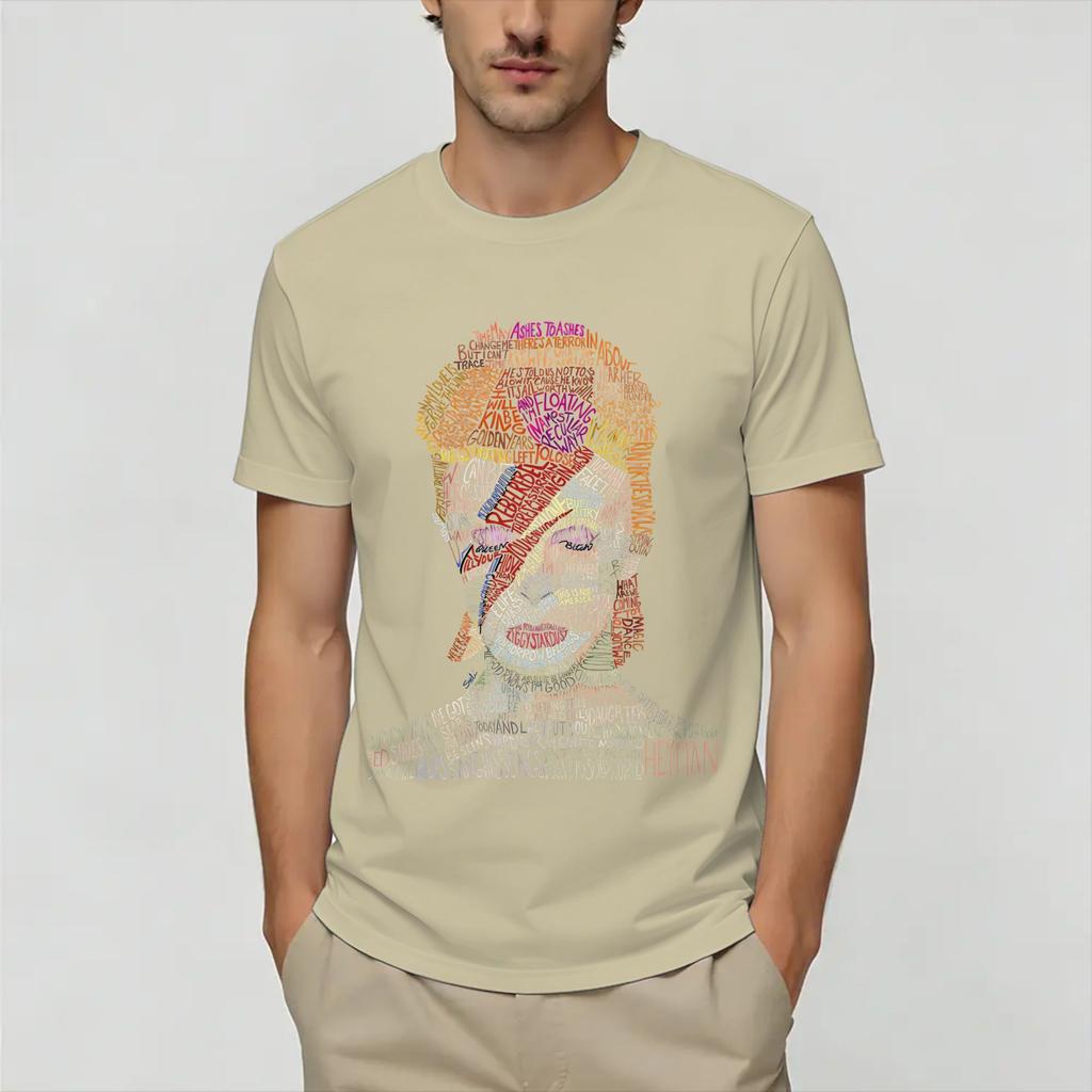 David Bowies Tshirt Summer Leisure Tshirts Unisexs Cotton Oneck Plus Size Clothing Short Sleeve Y2k Fun Tops
