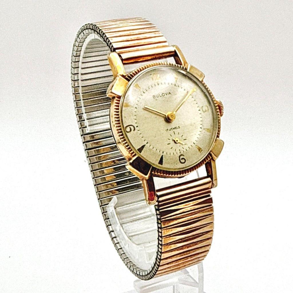 Used A134 [Operating/Vintage] BULOVA Small Second Manual Winding Mechanical Men's Watch Unisex