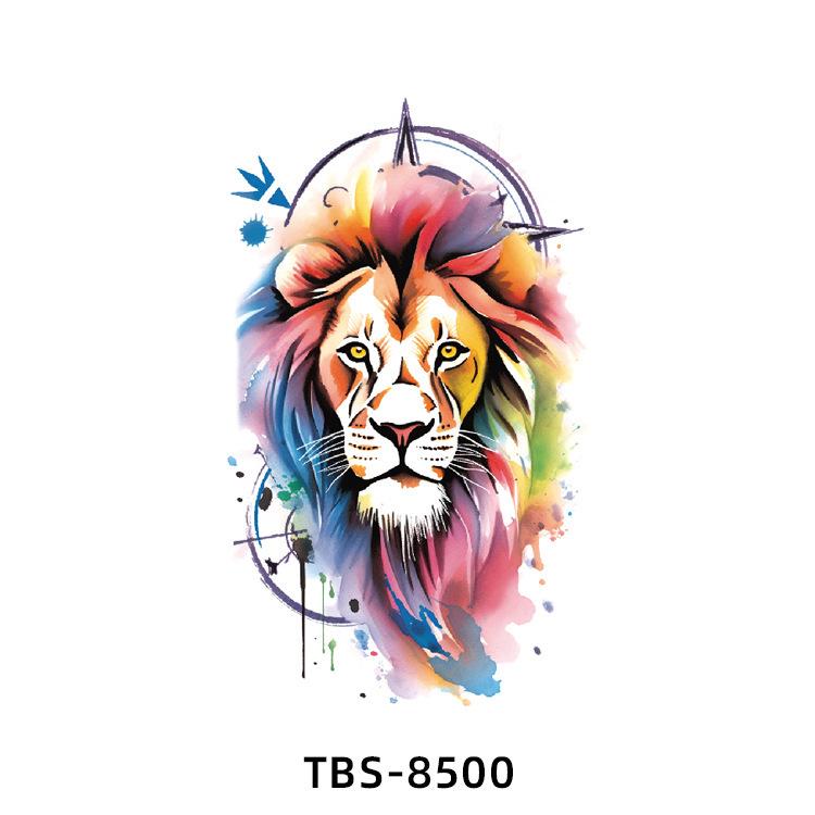 

Наклейки-татуировки гейши: Водонепроницаемая татуировка на полруки для мужчин и женщин, дизайн тотема животного в черно-белом цвете 120*190mm