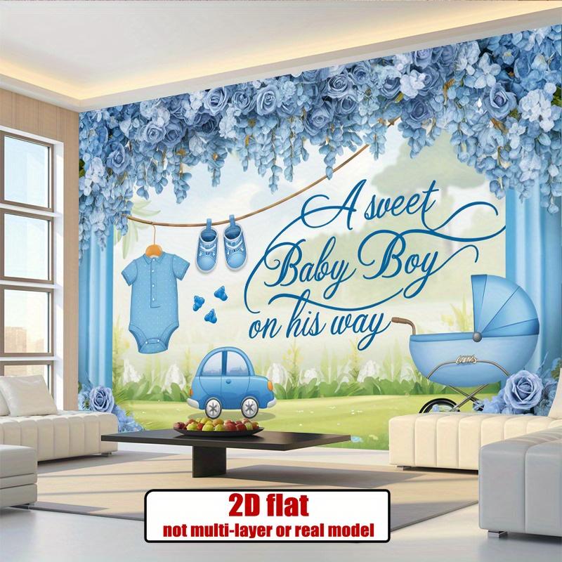 1Pcs Boy On His Way Creative Party Decoration Background Kids Backdrop Decorations For Photo Studio Photo Booth Party