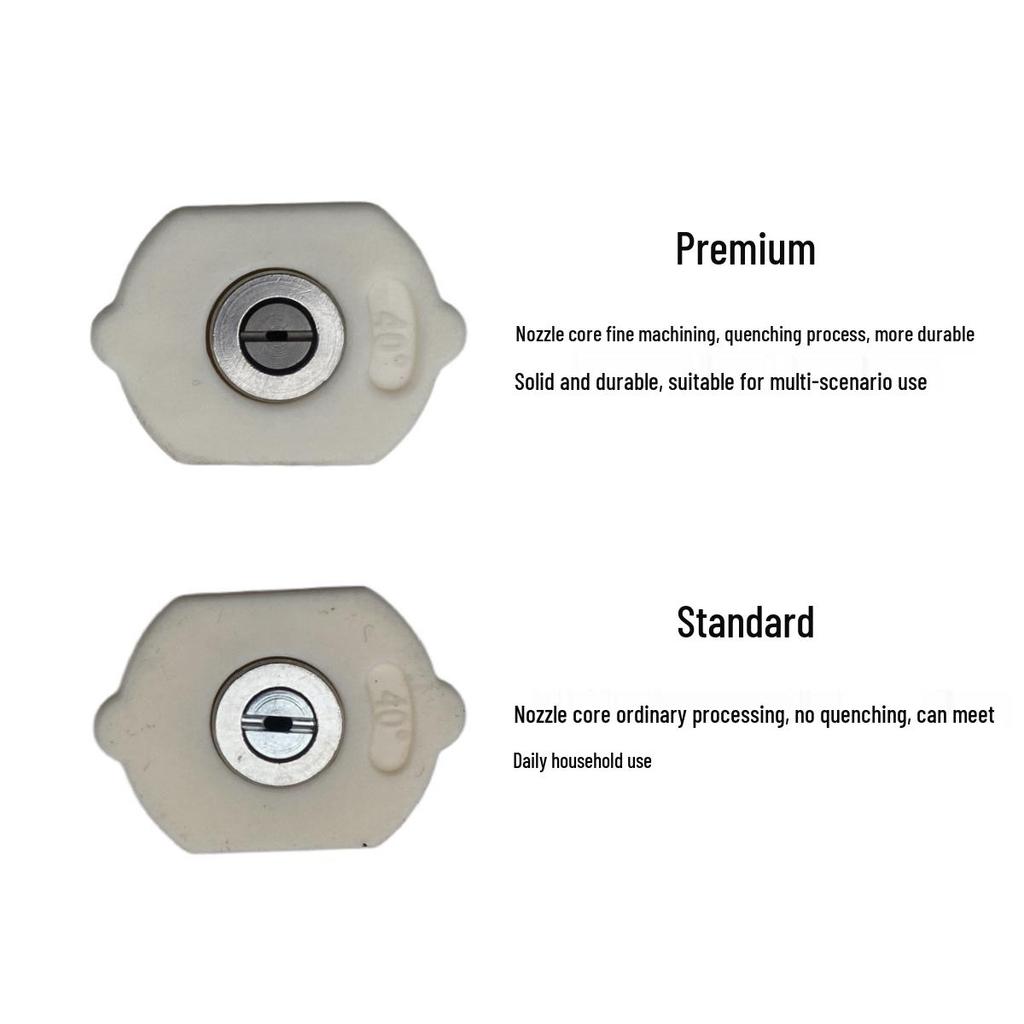 Stainless Steel High-Pressure Water Gun with 1/4" Quick Connect Nozzles, Five-Color Series