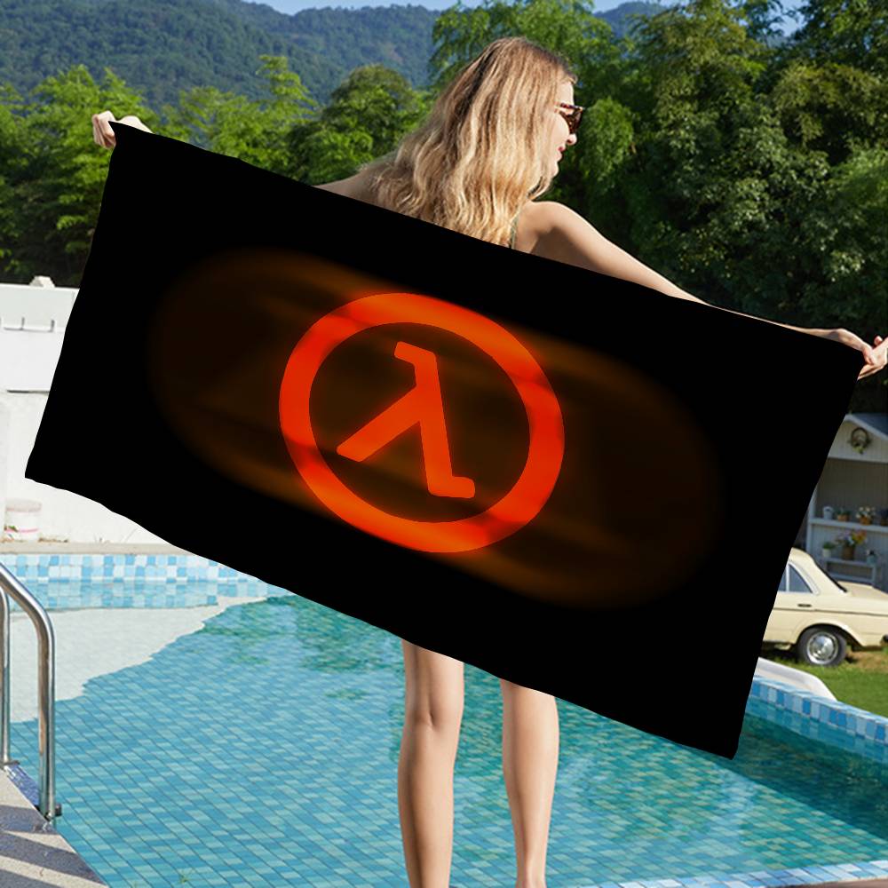 Game Half Life Microfiber Blanket Quick Drying Beach Towels Oversized Printing Super Absorbent Pool Towel Blanket