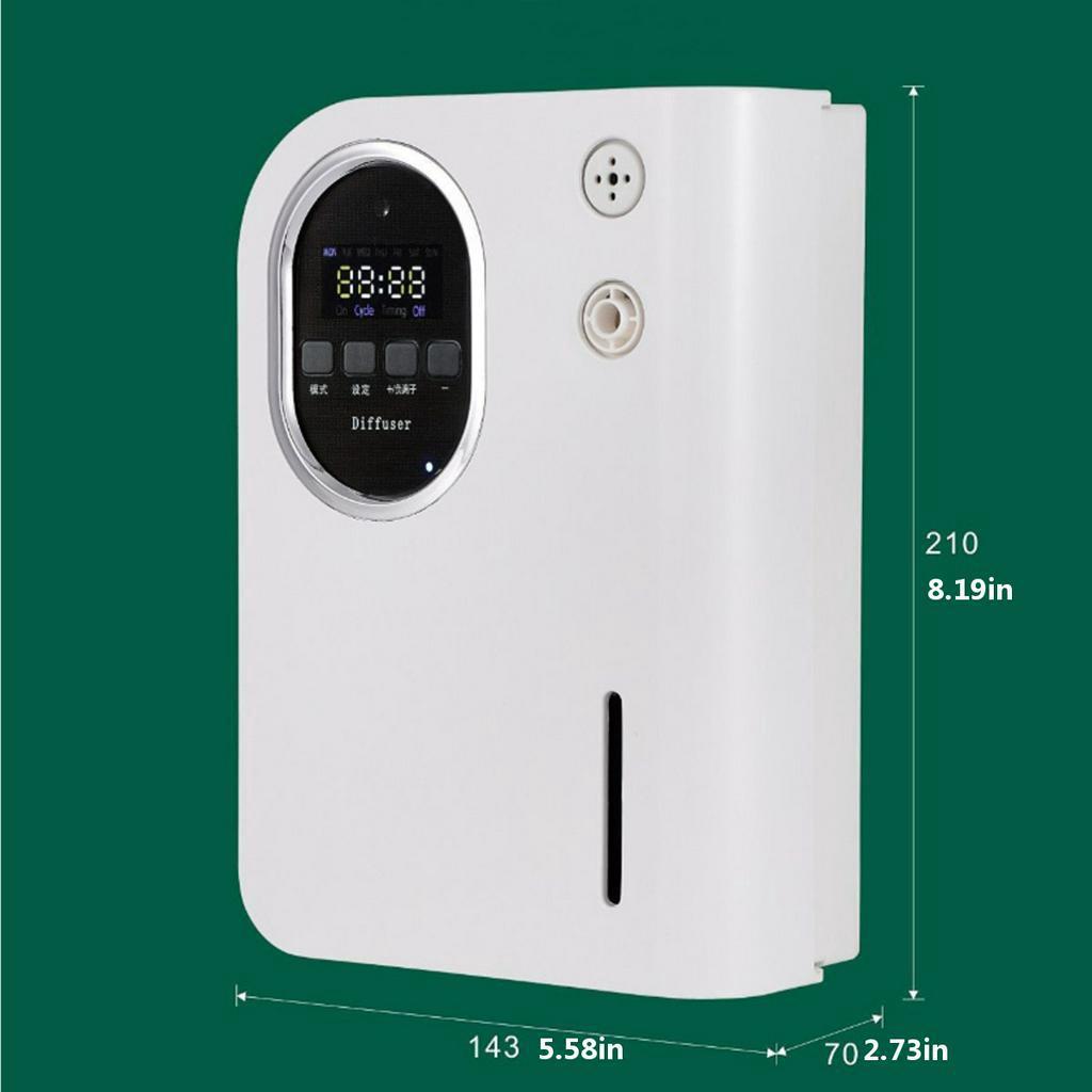 DC 12V Fragrance Diffuser Air Purifier Essential Oil Air Ionizer with Timer Funciton and LCD Display for office hotel Home