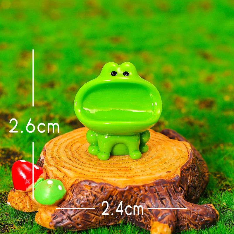 

Micro-landscape Ornaments, Big Mouth Animal Garden Landscaping, Home Desktop Resin Craft Decorative Items, Small Ornaments Big Mouth - Frog