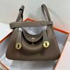 Semi-hand Wax Thread Bag TC Leather Doctor Womens Commuter Stainless Steel Hardware