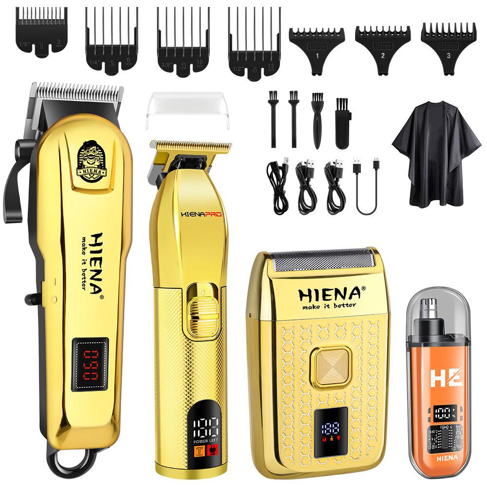 Hair Cutter Hair Clipper Set for Men Professional Salon-Grade Electric Clippers Digital Display USB Rechargeable New Year Gift