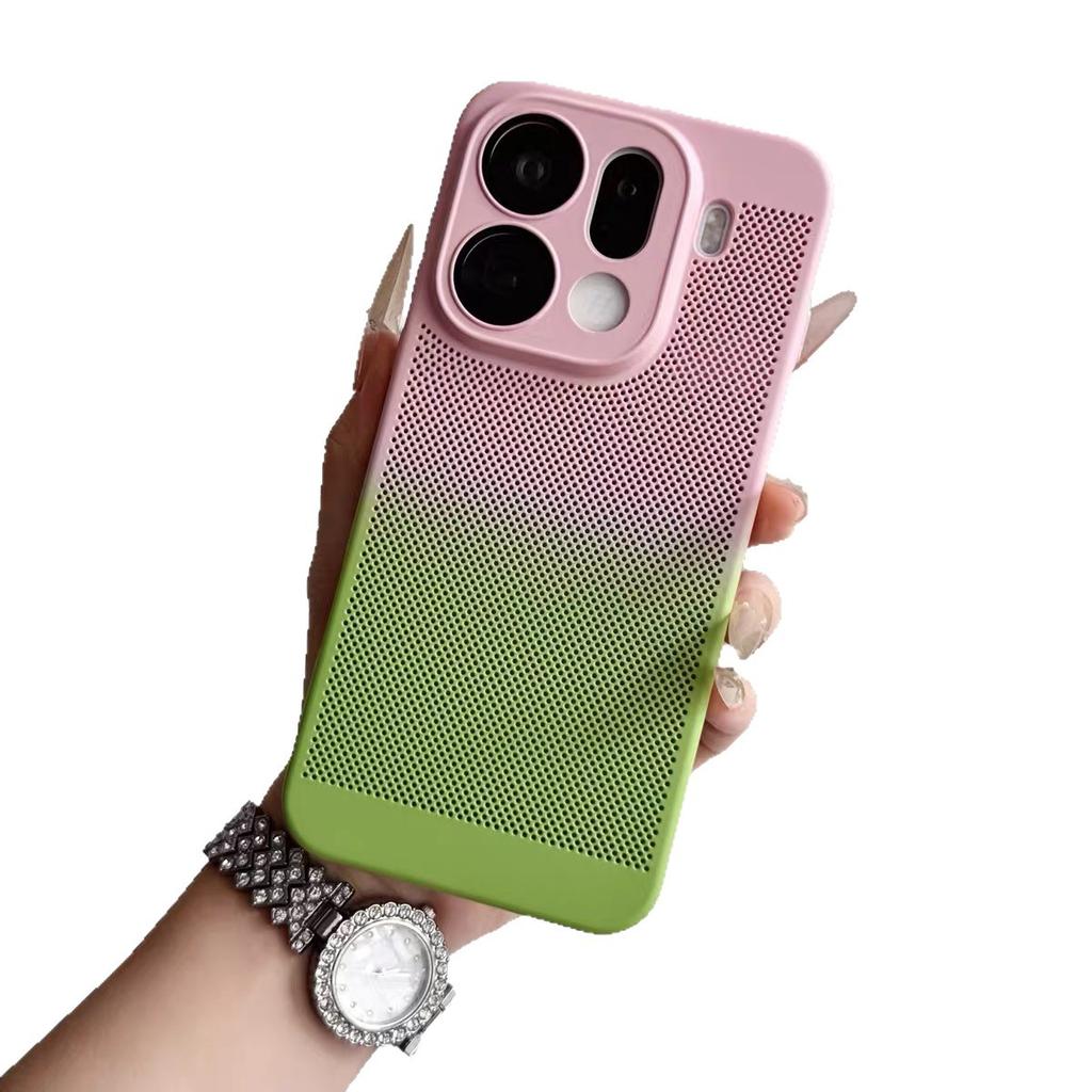 Applicable to OPPOFindx9Pro gradual change two-color heat dissipation mobile phone case Findx9Ultra anti-drop all-inclusive protective case