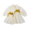 2025 Spring/Summer Baby Girls' Sunflower Shirt Dress - Style 77372