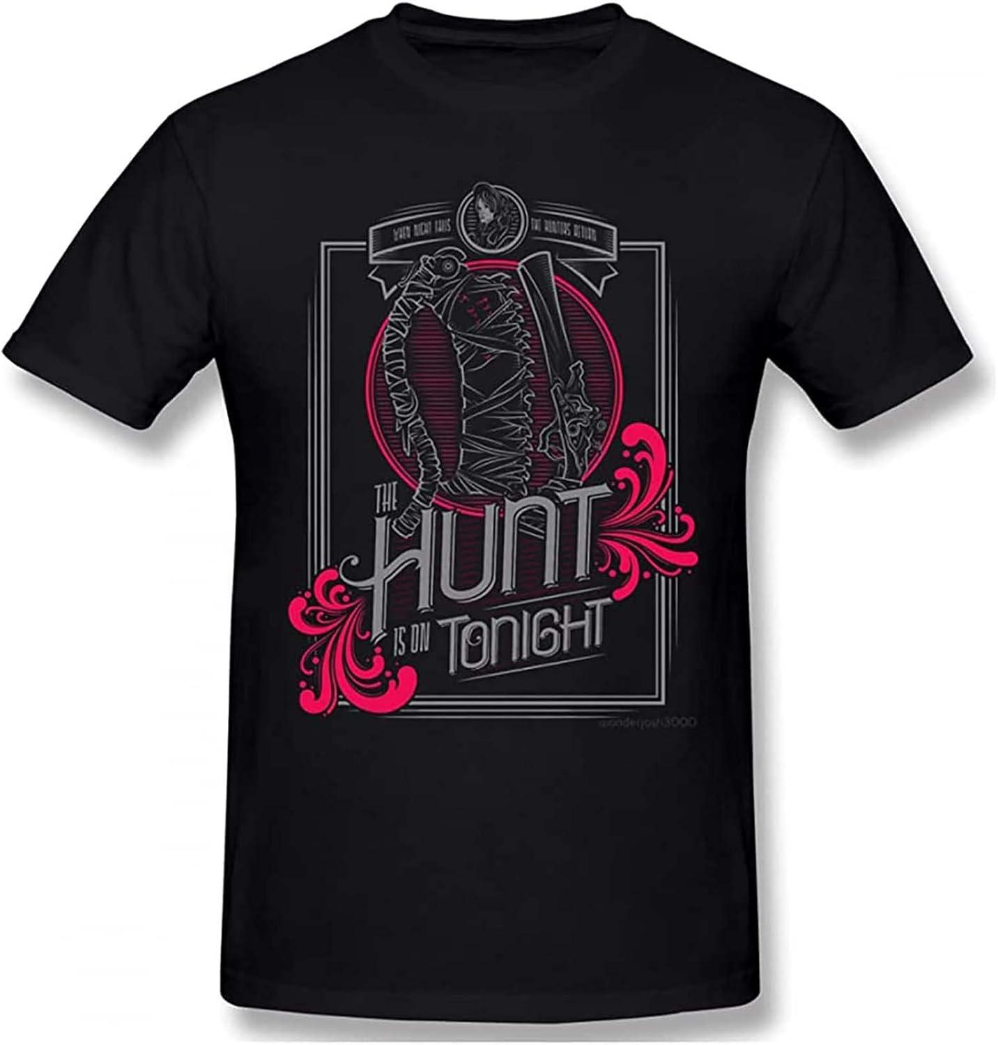 

The Hunt T Shirt Popular Men s Short Sleeve Men White Bloodborne ARPG Games Printed Tshirt Large Tshirts Cotton Tops Black XS XXXXXL чорний
