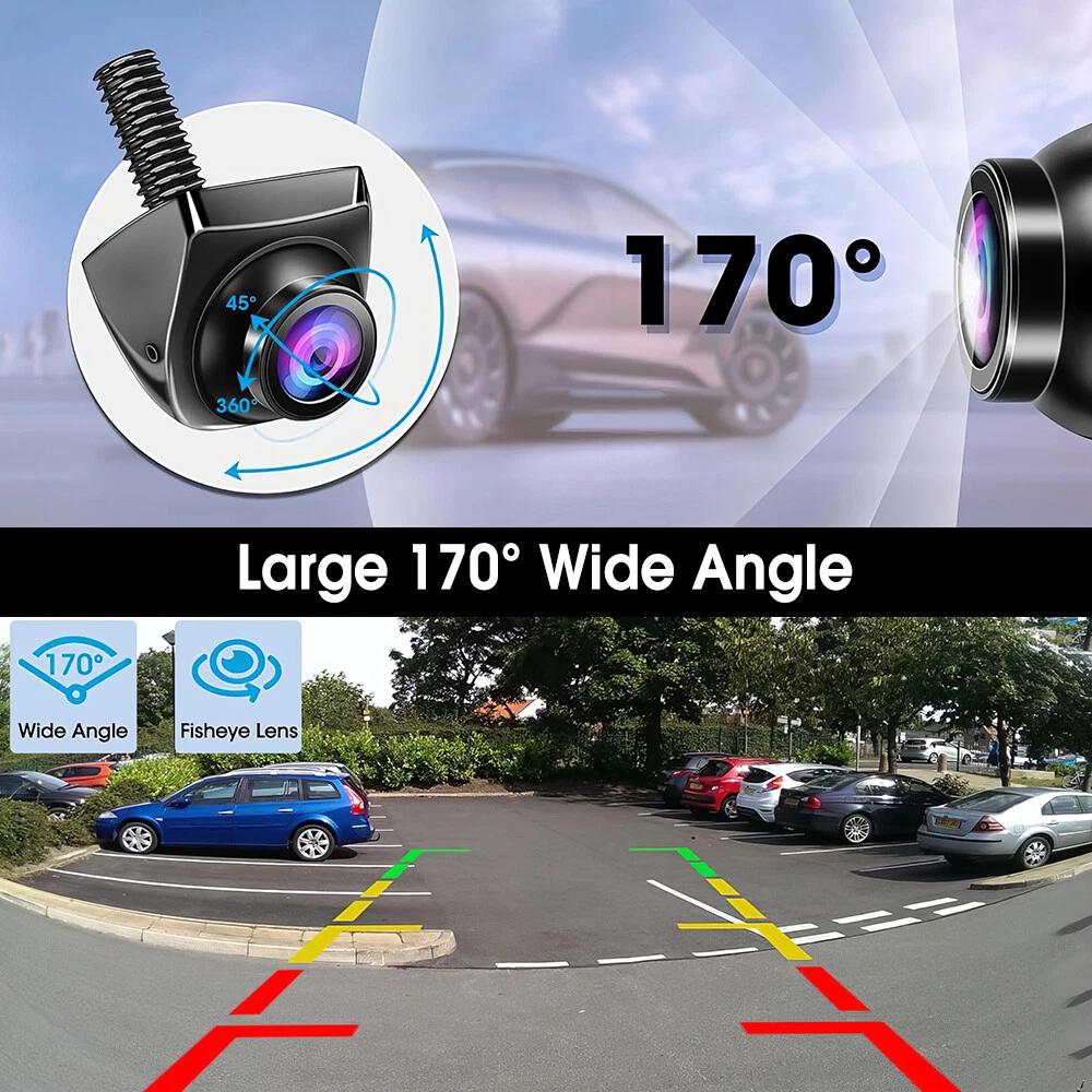 Car Rear View Camera CVBS AHD 1080P Full HD Reversing Rear Camera 170° Wide Angle Night Vision Fisheye Len Car Reversing Camera
