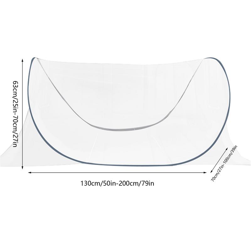 Portable Foldable Camping Net Adjustable Single Dormitory Camping Mosquito Net Outdoor Camping Tent For Single Bed Full Cover