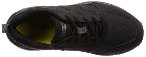 Spalding JIN 3320 Men's Lightweight Walking Shoes, Wide Width, Size 6E, Black, Size 26.0 cm, G