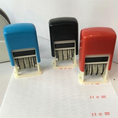 Supplies Universal 4mm Self-Inking Back To Ink DIY Stamp Automatic Ink Return Date Wheel Stamp Handle Account Stamp Date Stamps