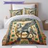 Legendary Mural Pattern Bedding Quilt Set Quilt Cover Pillowcase Home Decoration Birthday Gift (1 * Duvet Cover + 2 * Pillowcase, Without Core)