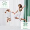 Mattress protector 200x220 and fitted sheet JERSEY in one pink
