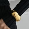 Exaggerated Vintage Geometric Irregular Cuff Wide Bangles For Women Punk Gold copper Color Spring Bracelet Jewelry Gifts
