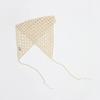 Net Crochet Bonnet Light Beige