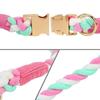 Classic Comfortable Cotton Dog Collar Adjustable Braided Cotton Multi-Color Rope Collars with Durable Metal Buckle for Medium Small Dogs
