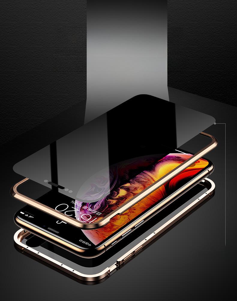 Custodia in Vetro Magnetica Anti-Spionaggio per iPhone 16 Pro Max
