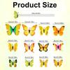 12X Lifelike 3D Butterfly Stakes for Flower Pot Indoor Outdoor Yard Garden Decor