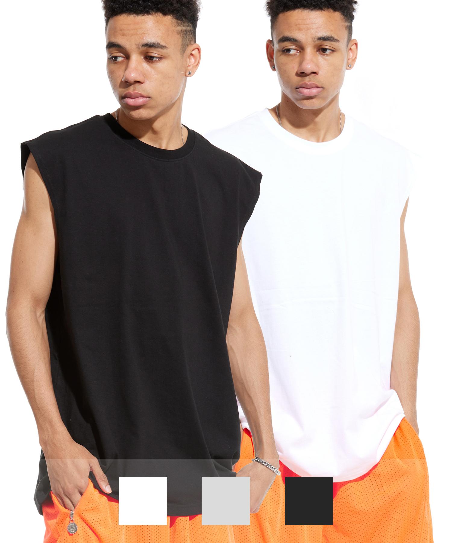 Cream Soda Lab Basic Oversized Sleeveless 2 Pack L