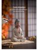 Zen Buddhist Ceramic Statue: Shakyamuni Buddha Desktop Ornament for Home Entrance Decor