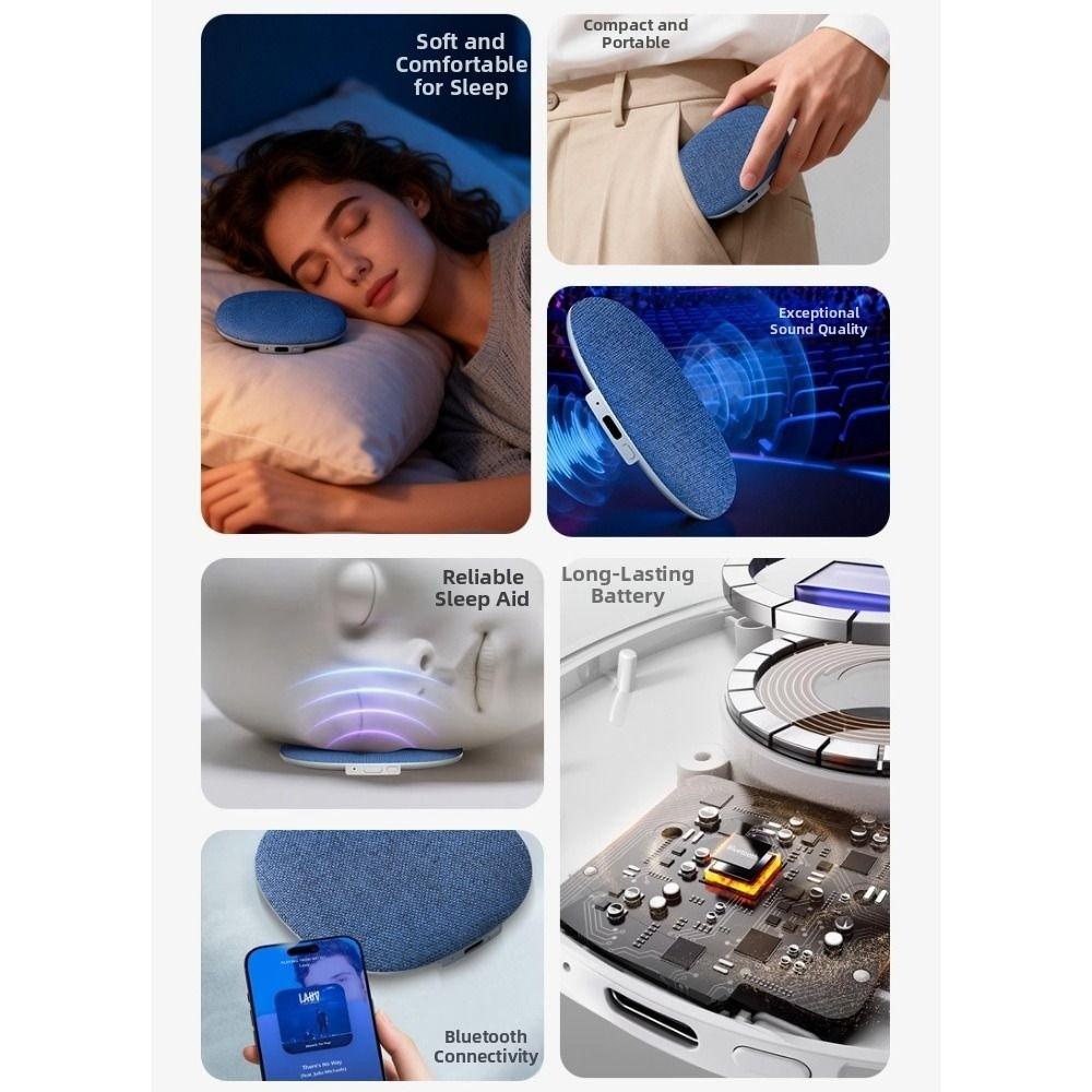 HiFi Stereo Sound Under Pillow Bluetooth Speaker Sleep Aid Bedroom Pillow Speaker  Home Use