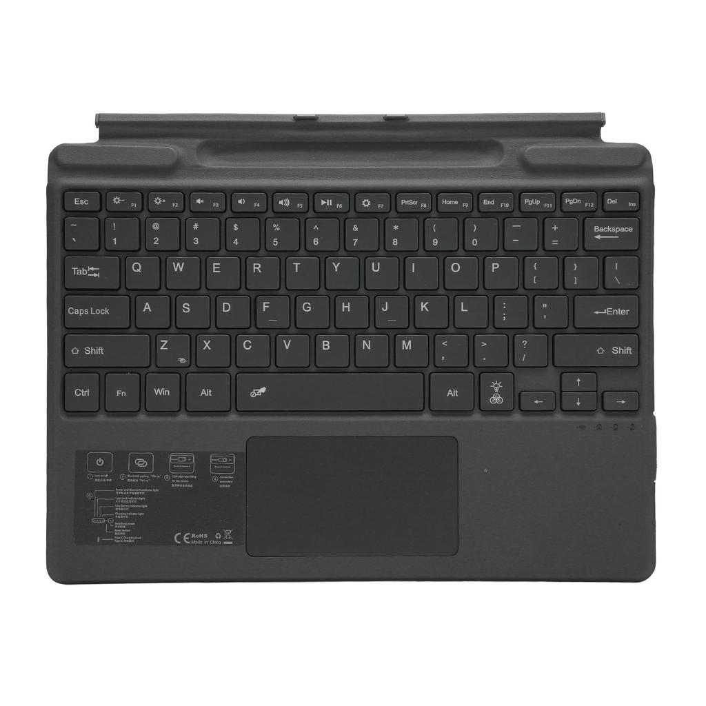 Wireless Bluetooth Keyboard 10m Wireless Distance 2 Button Trackpad Type C Ultra Thin Keyboard with RGB for Pro 8 Pro X