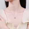 Serenity Day Four Claw D Color 1ct/2ct Moissanite Pendant Necklace Wholesale S925 Silver Neck Chain Plate Pt950 Fine Jewelry