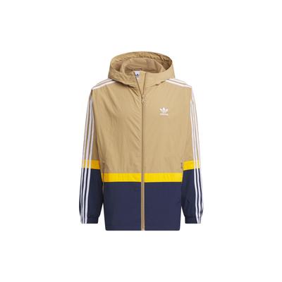 Originals Sportswear Jacke mit Streifen-Logoprint und Colorblock Herren Oberbekleidung Karton-Gelb IN0996