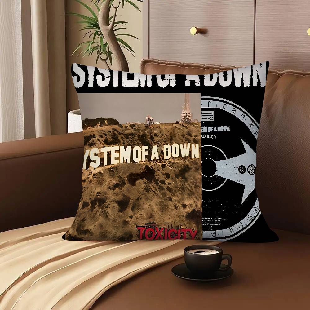 S-System Of A D-Down Band Pillow Case Square Pillow Bedroom Sofa Leisure Comfort Cushion Car Living Room Home Decoration