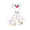 Cute Puppy Brooch Female Pearl Corsage Spotted Dog Year Budding Pet Scarf Pin Buckle The Year of The Zodiac Badge Long-Lasting Color Exquisite Brooch
