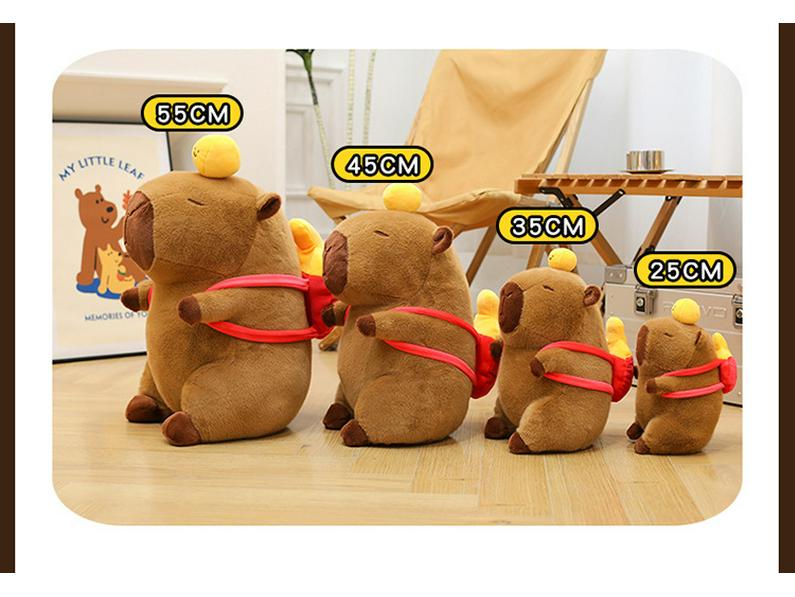 Capybara Table Tennis Plush Doll - Birthday Gift Plush Toy Pillow for Girls