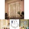 Magical 300 Led Curtain Fairy Hanging String Lights With 8 Glorious Lighting Modes